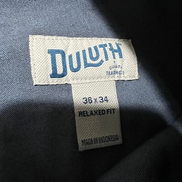 Duluth Trading Flex Fire Hose Sweat Management Carpenter Pants Blue Men 36x34 - Picture 6 of 16